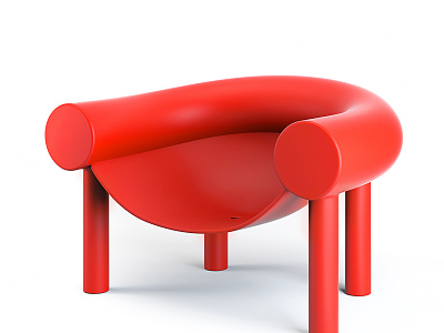 Modern single chair model