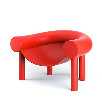 Modern single chair 3d model