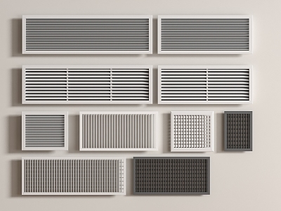 Heating cover radiator combination 3d model