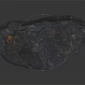 High Quality Natural Wood Stone Featuring Dark Surface Orange Accents And Polished Texture