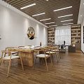 Modern Auto Repair Store Interior With Display Shelves Car Accessories And Bar Counter