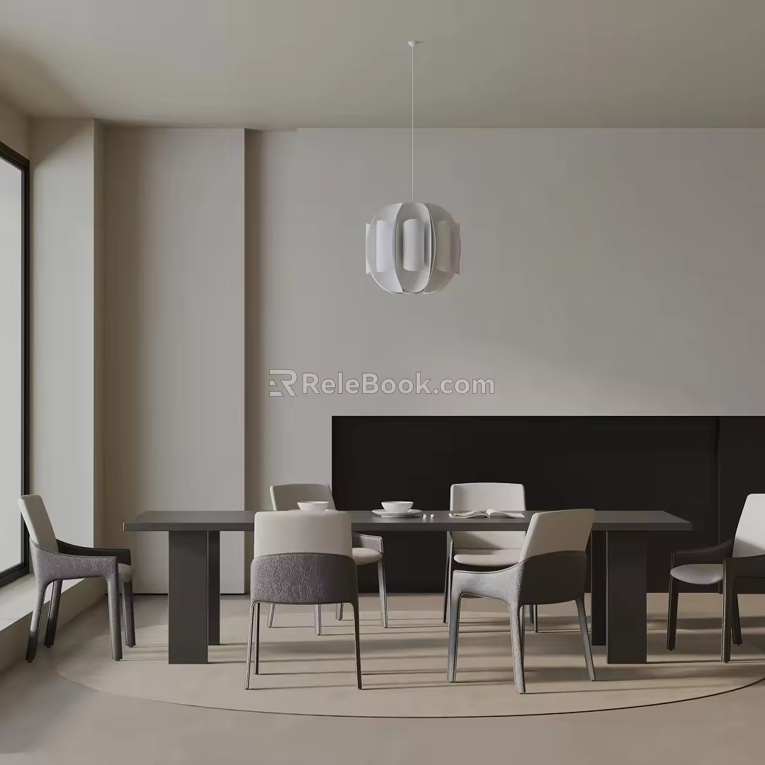 Modern table combination 3d model