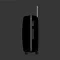 Black Hard Shell Luggage With Telescopic Handle And Rolling Wheels