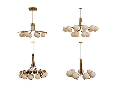Modern Chandelier Art Chandelier Spherical Chandelier 3d model