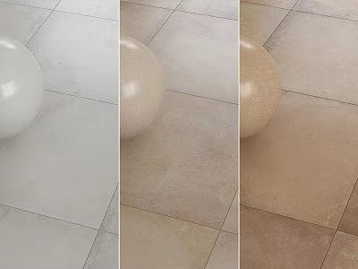 Different Color Ceramic Floor Tiles In White Beige And Brown For Interior Design 3d model