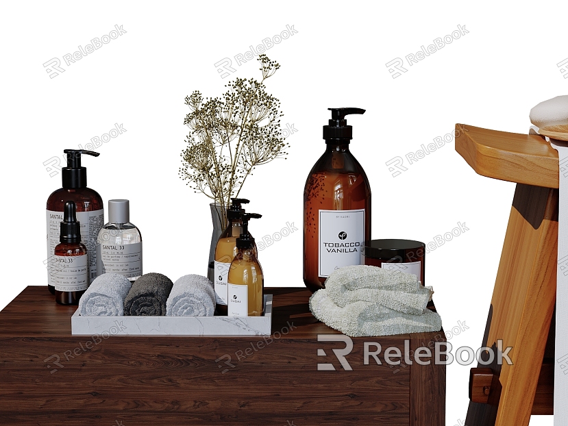 Bathroom ornaments toiletries cosmetics combination bathroom products toiletries model