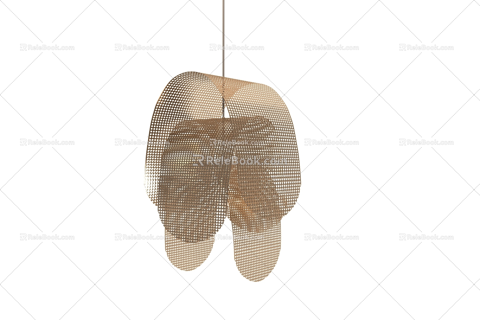 Modern lamp special-shaped lamp metal mesh 3d model