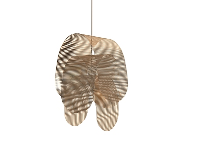 Modern lamp special-shaped lamp metal mesh 3d model