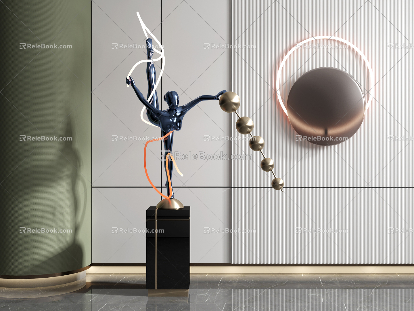 Modern Sculpture 3d model