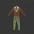 Stylish Men's Outfit Featuring Red Jacket Purple Shirt And Maroon Pants