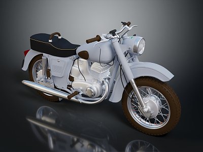 Modern motorcycle two-wheeled motorcycle off-road motorcycle road racing motorcycle 3d model