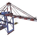 Industrial LOFT crane large port crane 3d model