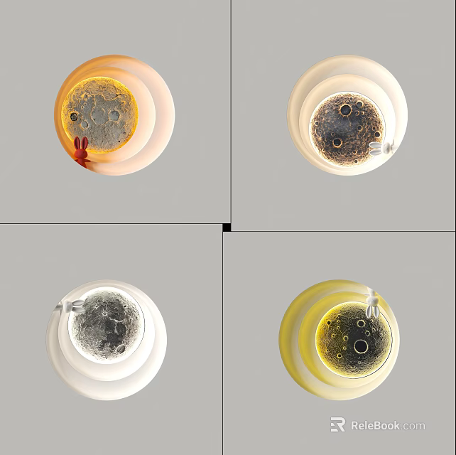 Round Wall Decor Pieces With Colorful Ceramic Bubble Textures And Patterns 3d model