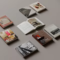Interior Design Books And Magazines Featuring Various Cover Designs And Architecture Themes
