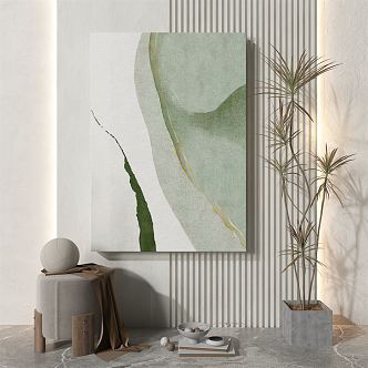 modern abstract painting abstract decorative painting 3d model