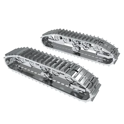 Winter Snow Sweeper Crawler Snow Throwing Vehicle Snow Clearing and Snow Removal Scenic Area Property Hand Push Snow Scraper Equipment 3d model