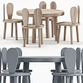 Cute Wooden Kids Table Set With Matching Chairs For Children's Room Furniture