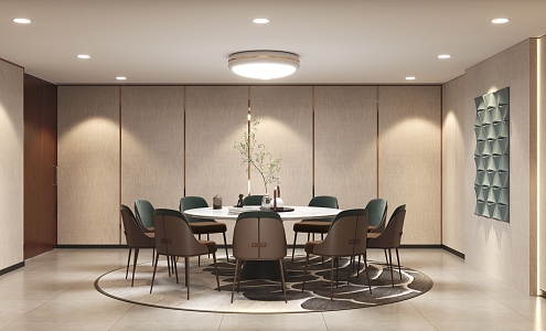 Modern Restaurant Room 3d model