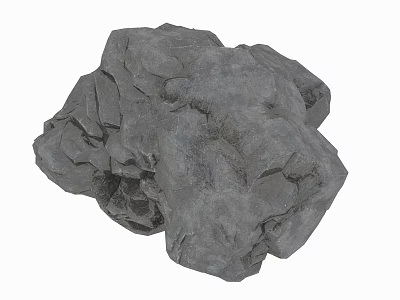Rough Stone and Natural Wood with Textured Surface and Organic Patterns 3d model