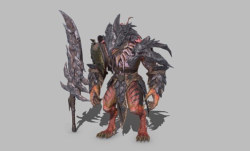 Lizard Man Berserker Warrior Soldier Warrior 3d model