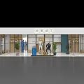 Modern Clothing Store Interior With Display Racks Mannequin And Marble Flooring