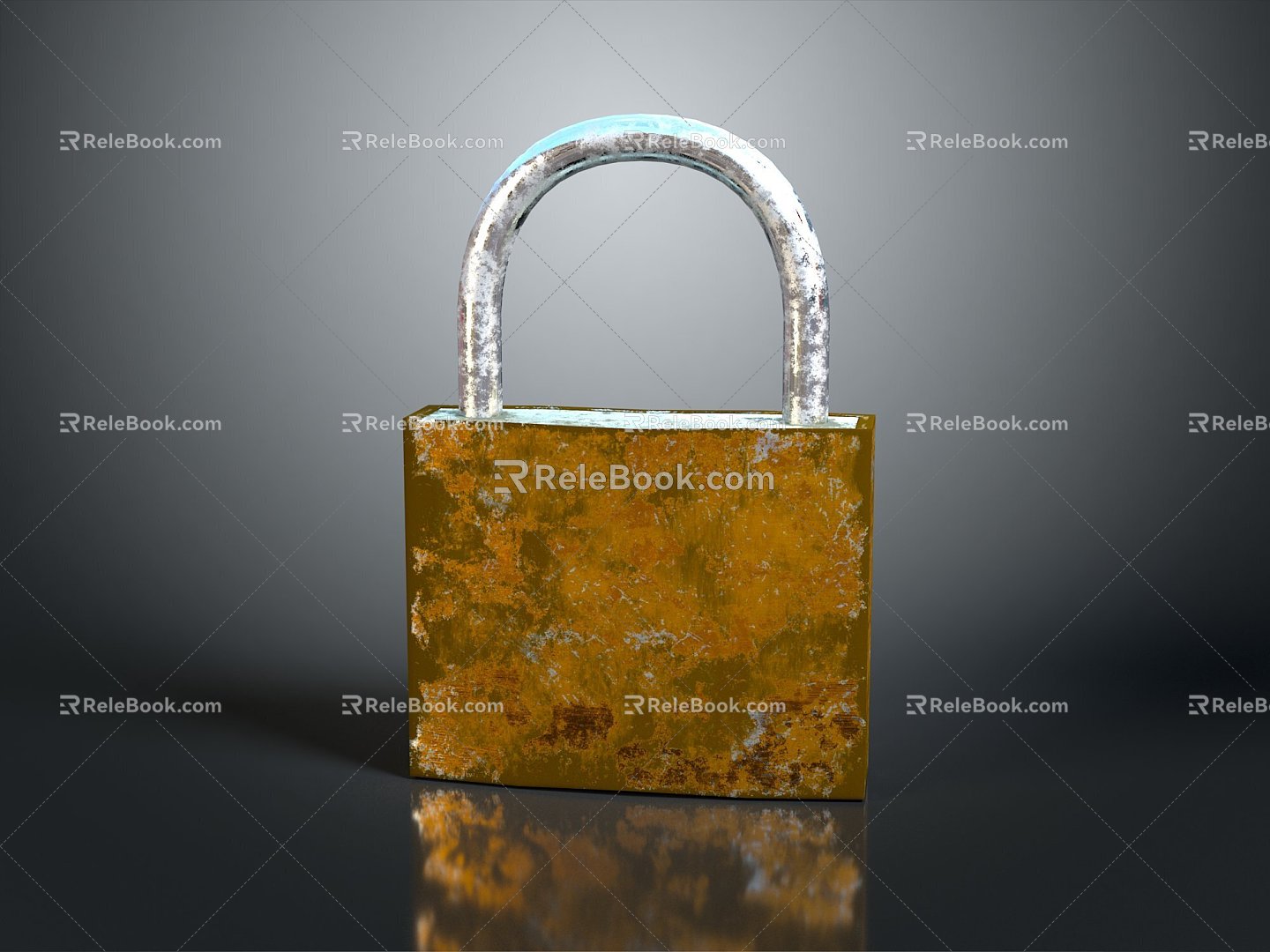 Lock head padlock pin padlock blade padlock 3d model