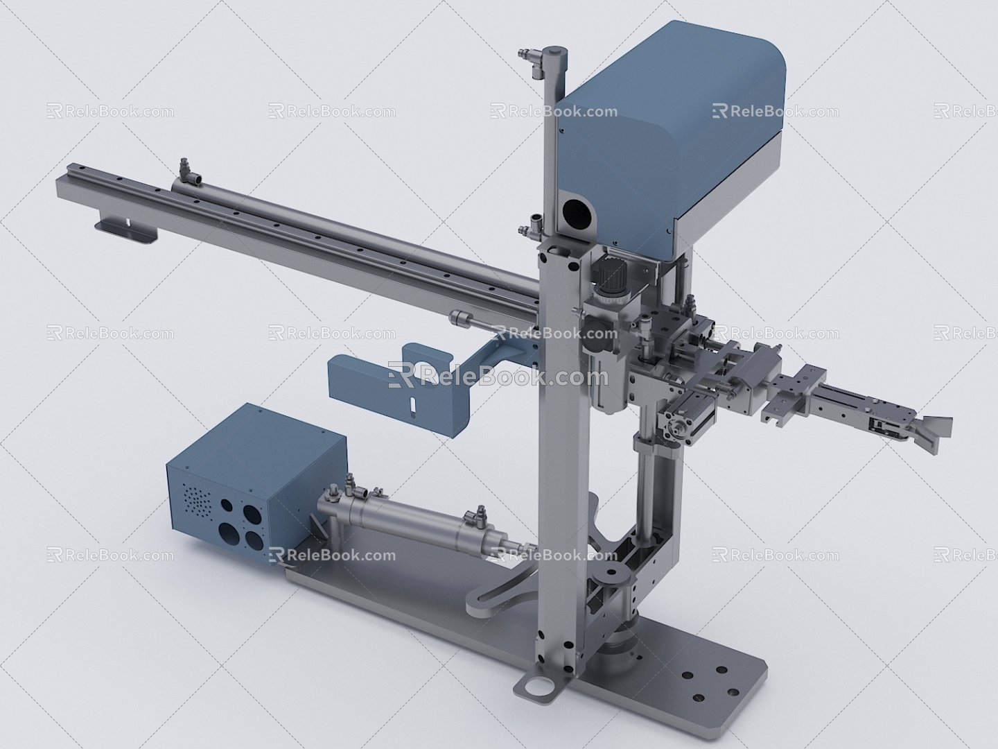 Five-axis servo manipulator production equipment workbench 3d model