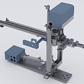 Five-axis servo manipulator production equipment workbench 3d model