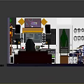 Music Themed Room Interior With Wall Mounted Guitars Drum Set Sofa And Workspace