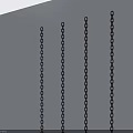 Elegant Swing Door Design With Decorative Chains And Smooth Surface