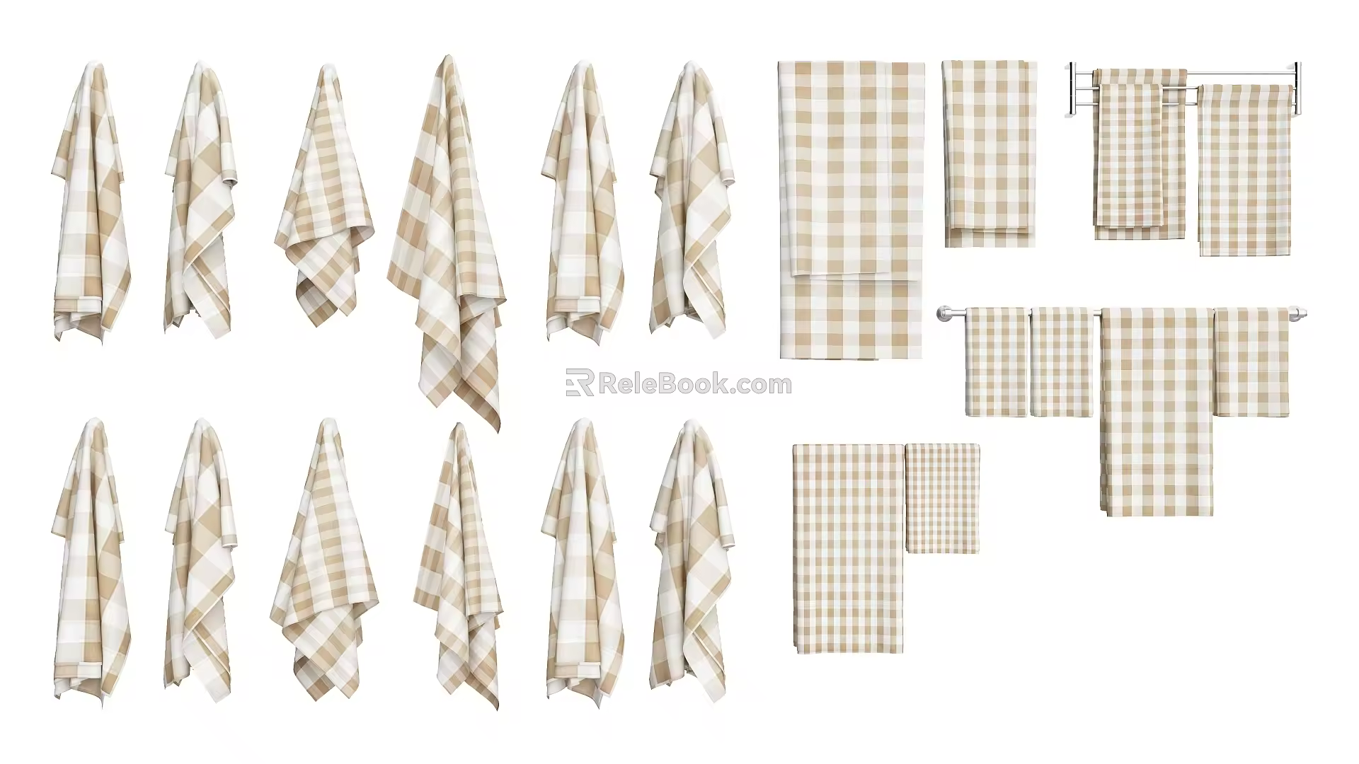 Modern towel 3d model