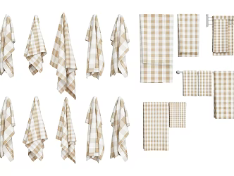 Modern towel 3d model