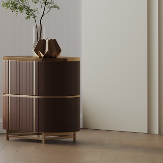 Modern Bedside Cabinet 3d model