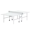 Sports Equipment Portable Blue Ping Pong Table With Wheels And Net