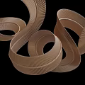 Modern Spiral Chandeliers With Metallic Finish And Elegant Hanging Design