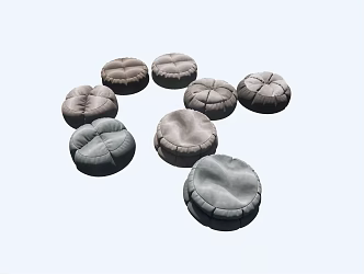 Modern cushion pedal combination 3d model
