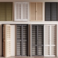 Shutter door panel shutter door cabinet door shutter 3d model