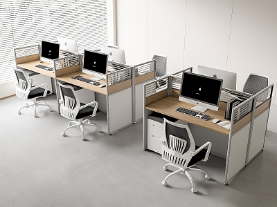 Modern Office Desk and Chair Office Desk and Chair Staff Station Computer Desk and Chair model