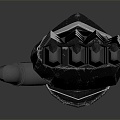 Metal Gloves Long Gloves Armored Iron Gloves 3d model