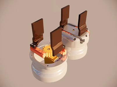 Mechanical Equipment Double Finger Parallel Gripper 3d model