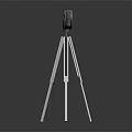 Modern Electronic Device On White Tripod Stand With Black Body Design