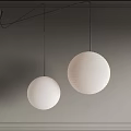 modern ball chandelier 3d model