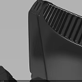Black Air Cooler Fan Modern Design With Streamlined Structure And Effective Cooling Function 3d model