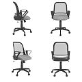 Ergonomic Office Chair with Mesh Back Armrests Swivel Base and Adjustable Features 3d model