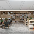 Library Office Space 3d model