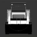 Bobcat S550 Skid Steer Loader With White Black Body Red Wheels And Front Bucket