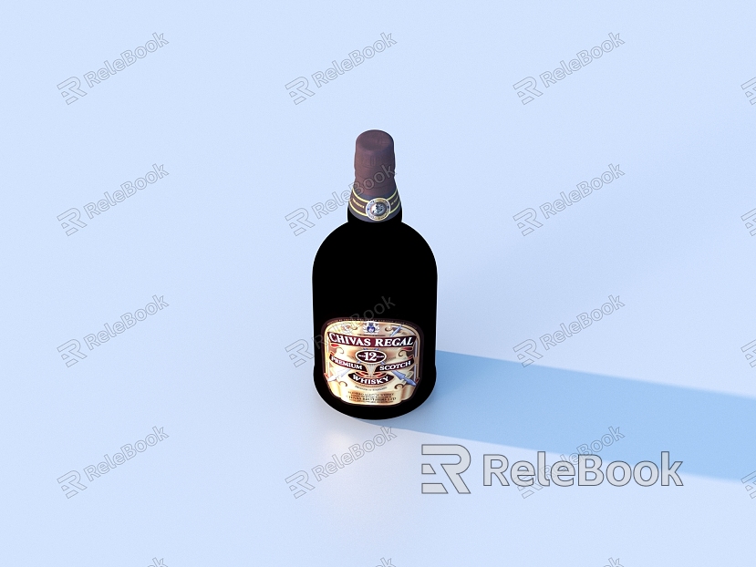 wine bottle white wine wine wine food model