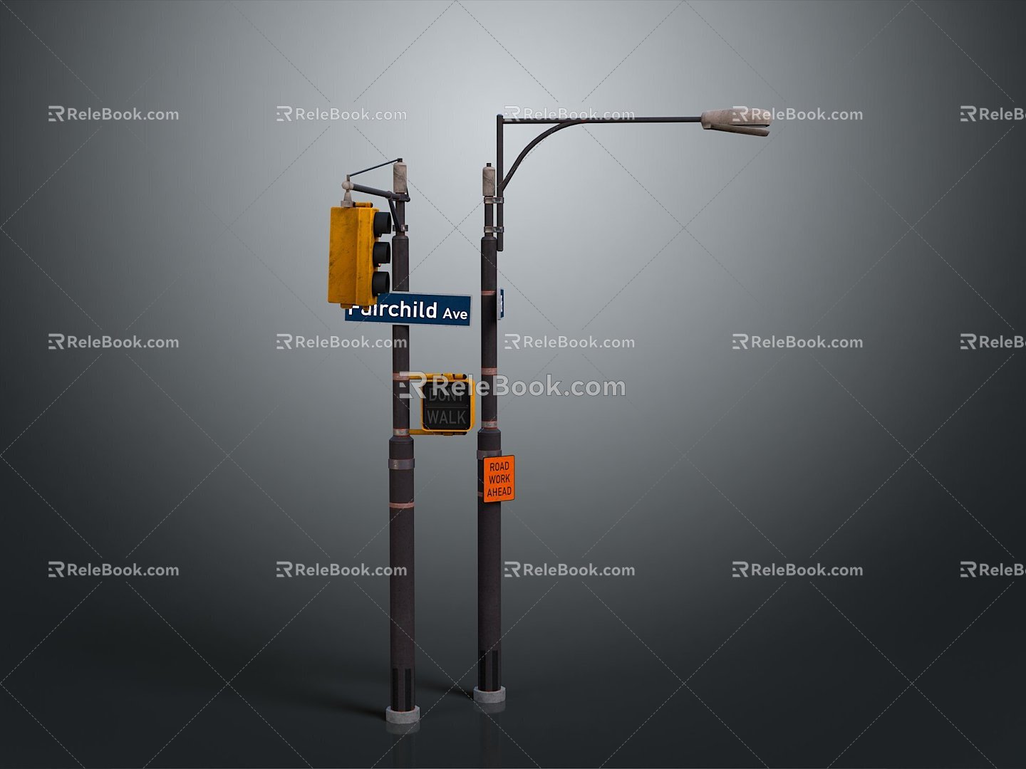 Industrial LOFT Street Light Old Street Light Old Street Light Old Street Light 3d model