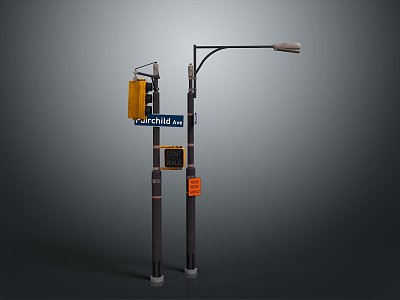 Industrial LOFT Street Light Old Street Light Old Street Light Old Street Light 3d model