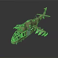 Military Helicopter With Camouflage Design Rotor System And Weapon Mounts For Aerospace Missions